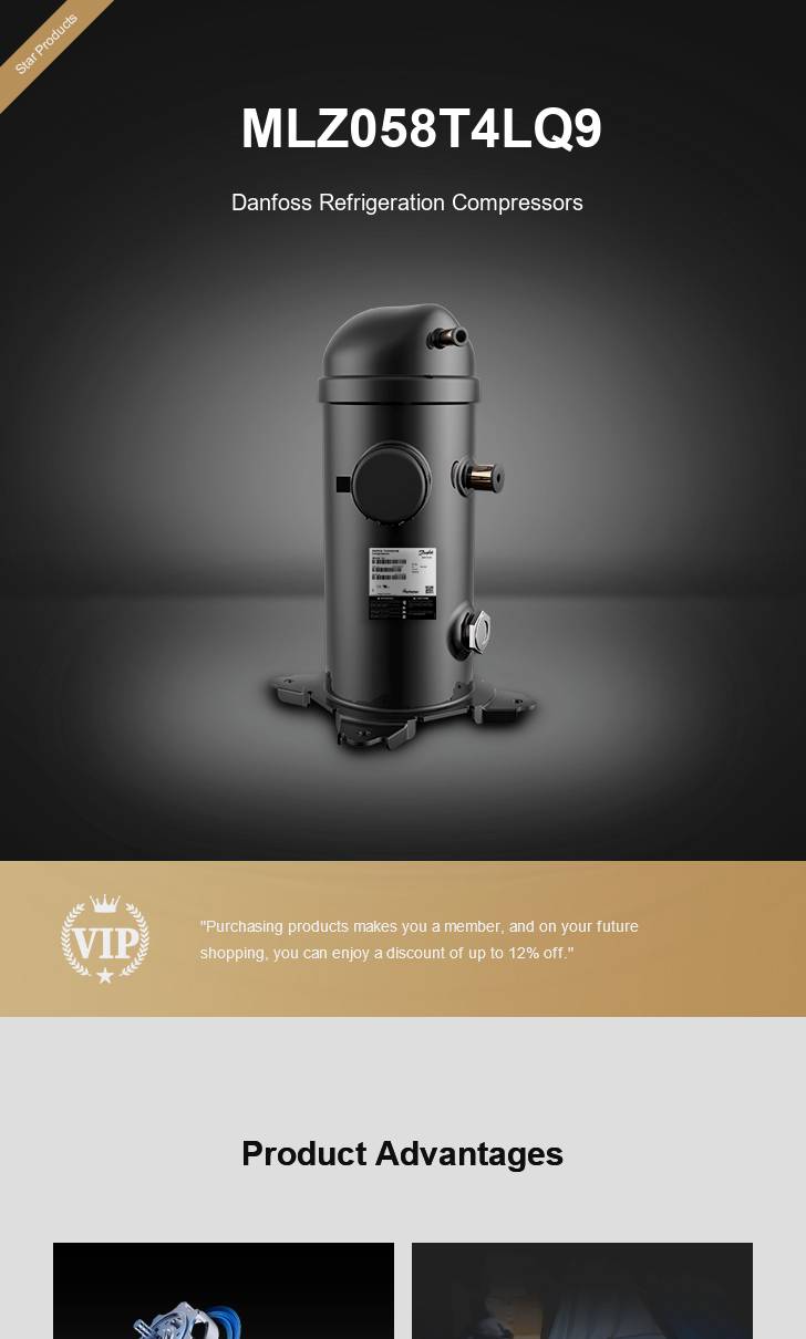 Danfoss Compressor MLZ058T4LQ9, technical parameters pdf, structure diagram